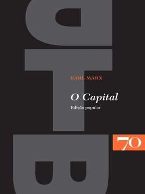 cover image of O Capital--edição popular